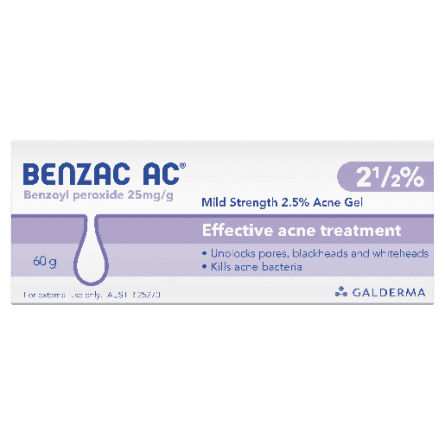 Benzac AC Gel 2.5% 60g - 9318637044078 are sold at Cincotta Discount Chemist. Buy online or shop in-store.