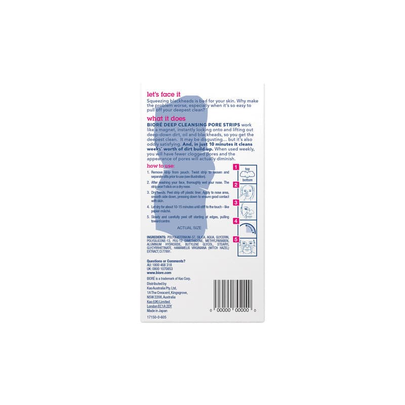 Biore Pore Strips Original 6pk - 9335782000018 are sold at Cincotta Discount Chemist. Buy online or shop in-store.