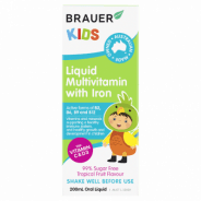 Brauer Kids Multivitamin With Iron 200mL - 9316120251859 are sold at Cincotta Discount Chemist. Buy online or shop in-store.