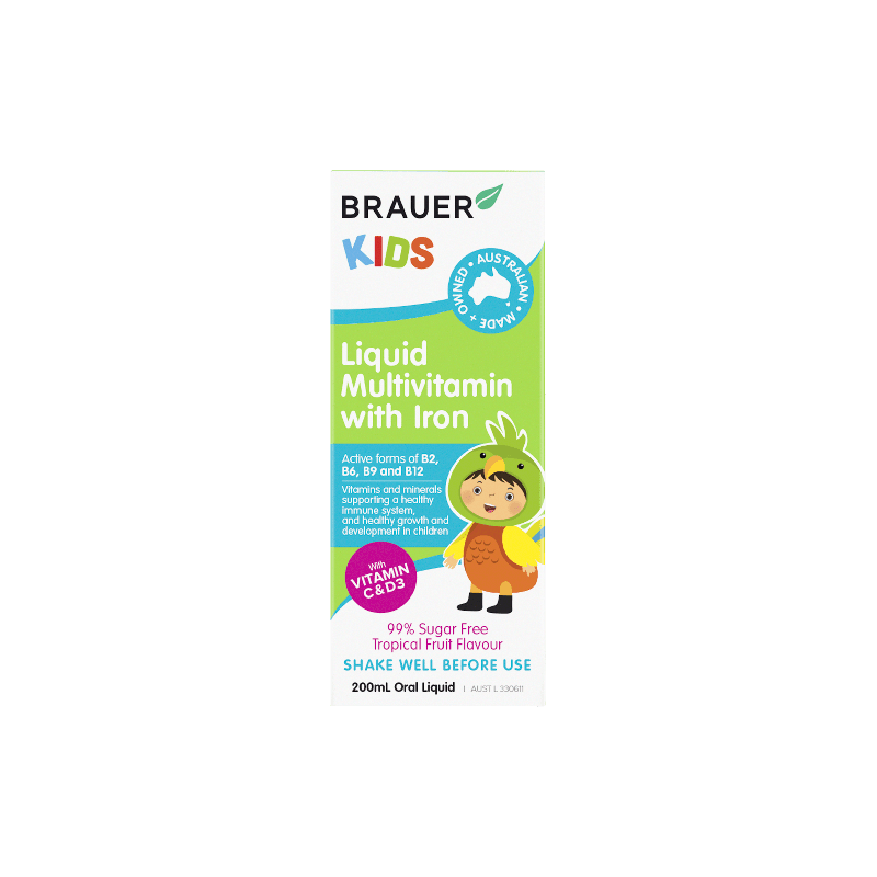 Brauer Kids Multivitamin With Iron 200mL - 9316120251859 are sold at Cincotta Discount Chemist. Buy online or shop in-store.