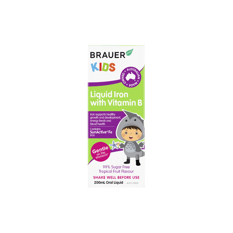Brauer Kids Iron With Vitamin B 200mL - 9316120273400 are sold at Cincotta Discount Chemist. Buy online or shop in-store.