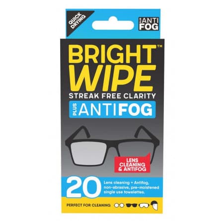 Brightwipe AntiFog Lens Wipe 20pk - 9419844127629 are sold at Cincotta Discount Chemist. Buy online or shop in-store.