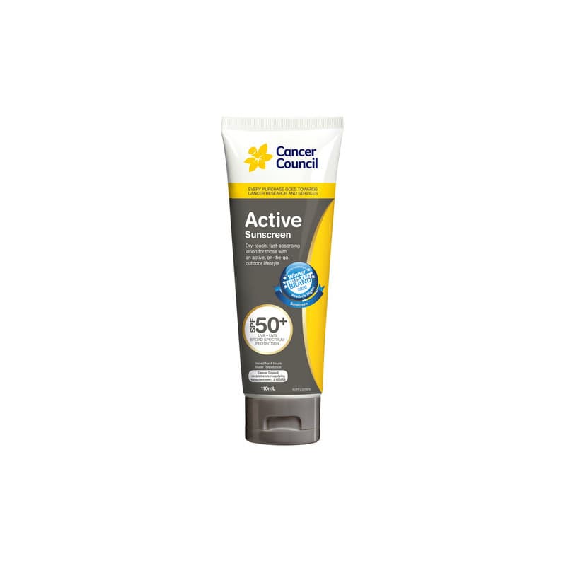 Cancer Council Active Tube SPF50+ 110mL - 9321299102277 are sold at Cincotta Discount Chemist. Buy online or shop in-store.