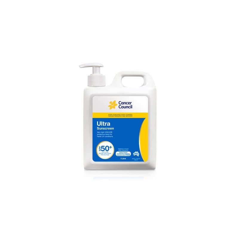 Cancer Council Ultra SPF50+ 1L - 9321299600131 are sold at Cincotta Discount Chemist. Buy online or shop in-store.