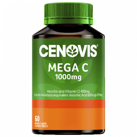 Cenovis Mega C 1000mg 60 Chewable Tablets - 9300705601788 are sold at Cincotta Discount Chemist. Buy online or shop in-store.
