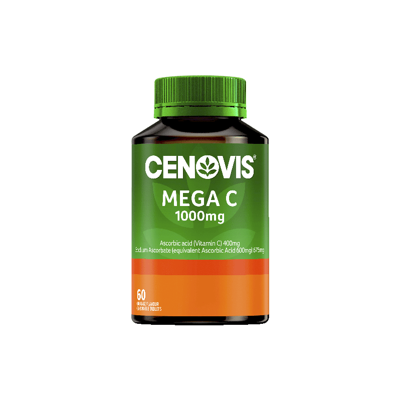 Cenovis Mega C 1000mg 60 Chewable Tablets - 9300705601788 are sold at Cincotta Discount Chemist. Buy online or shop in-store.