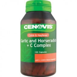 Cenovis Garlic Horseradish C 120 Capsules - 9300705602839 are sold at Cincotta Discount Chemist. Buy online or shop in-store.