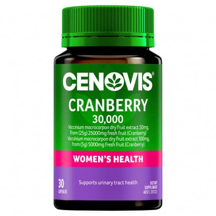 Cenovis Cranberry 30000mg 30 Capsules - 9300705602853 are sold at Cincotta Discount Chemist. Buy online or shop in-store.