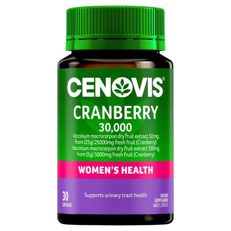Cenovis Cranberry 30000mg 30 Capsules - 9300705602853 are sold at Cincotta Discount Chemist. Buy online or shop in-store.