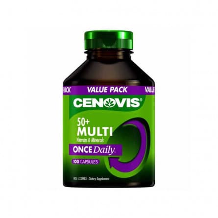 Cenovis Once Daily 50+ Multi 100 Capsules - 9300705605632 are sold at Cincotta Discount Chemist. Buy online or shop in-store.