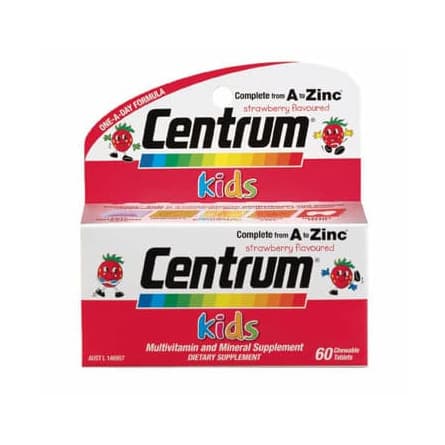 Centrum Kids Chew  60 Tablets - 9310488002092 are sold at Cincotta Discount Chemist. Buy online or shop in-store.