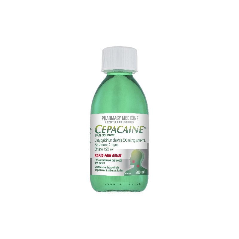Buy Cepacaine Solution 200mL online at Cincotta Discount Chemist