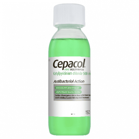 Cepacol Mint Mouthwash 150mL - 9310160813503 are sold at Cincotta Discount Chemist. Buy online or shop in-store.