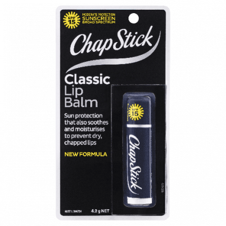 Chapstick Lip Balm Classic SPF15 4.2g - 9300673869371 are sold at Cincotta Discount Chemist. Buy online or shop in-store.