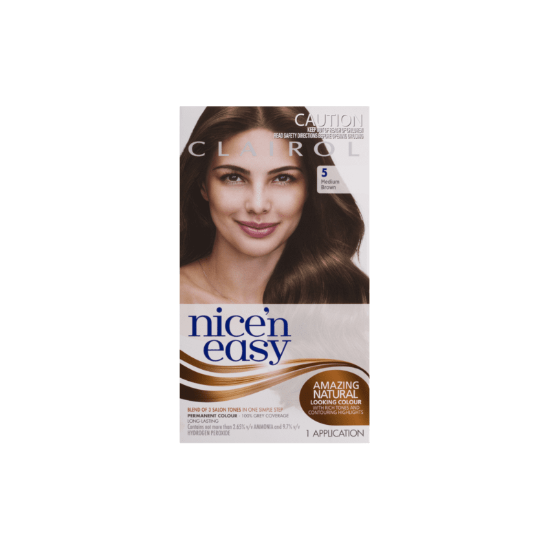 Clairol Nice N Easy 5 Medium Brown - 3614228806763 are sold at Cincotta Discount Chemist. Buy online or shop in-store.
