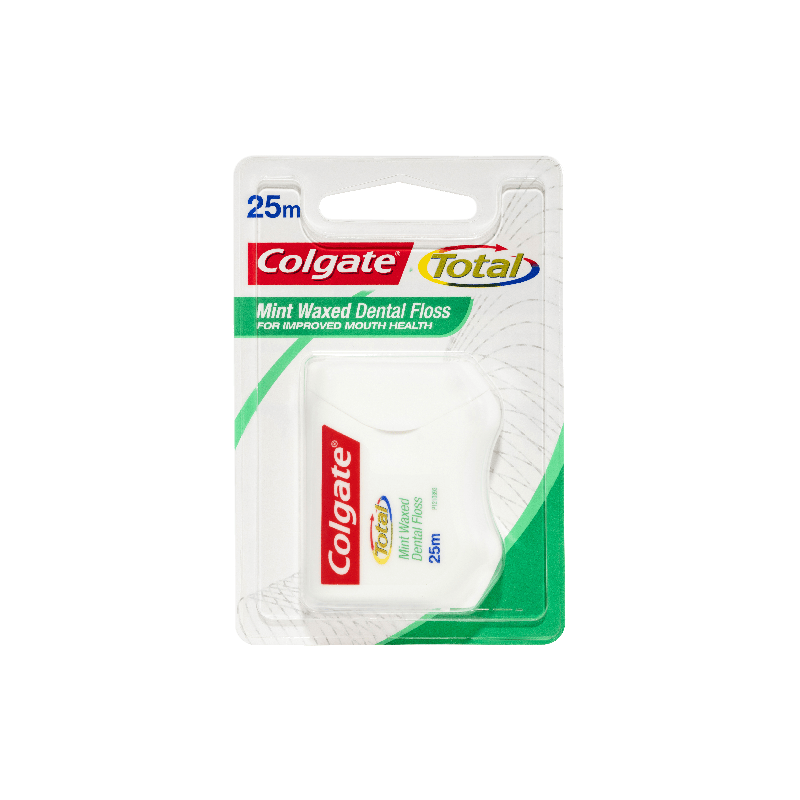 Buy Colgate Total Mint Waxed Dental Floss 25m online at Cincotta