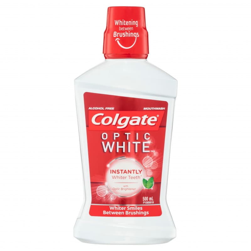 Colgate Mouthwash Optic White 500mL - 9300632085019 are sold at Cincotta Discount Chemist. Buy online or shop in-store.