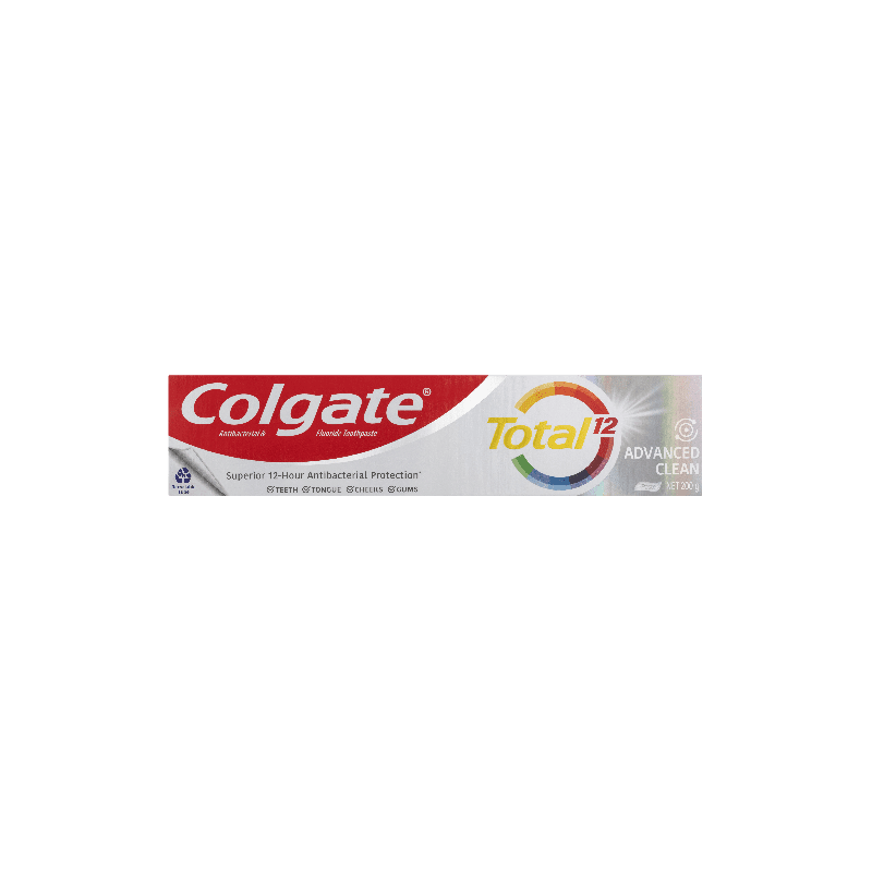 Colgate Toothpaste Total Advance Clean 200g - 8850006344095 are sold at Cincotta Discount Chemist. Buy online or shop in-store.