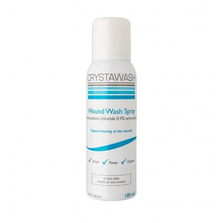Crystawash Wound Wash Spray 100mL - 9421903542397 are sold at Cincotta Discount Chemist. Buy online or shop in-store.