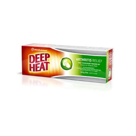 Deep Heat Arthritis Cream 100g - 9310263021010 are sold at Cincotta Discount Chemist. Buy online or shop in-store.
