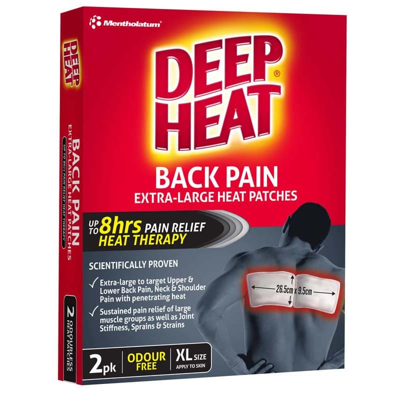 Deep Heat Back Patches 2 pk - 9310263000886 are sold at Cincotta Discount Chemist. Buy online or shop in-store.