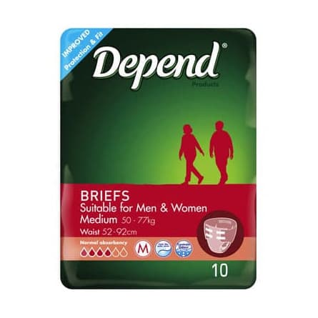 Depend Brief Fitted Medium 10 pack - 9310088005257 are sold at Cincotta Discount Chemist. Buy online or shop in-store.