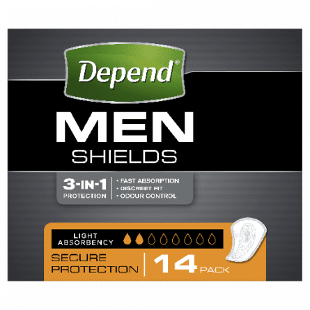 Depend Incontinence Shields/bladder Control Pads For Men - Light Absorbency  - 58ct : Target