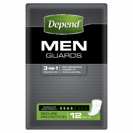 Depend Male Guards 12 pack - 9310088005943 are sold at Cincotta Discount Chemist. Buy online or shop in-store.