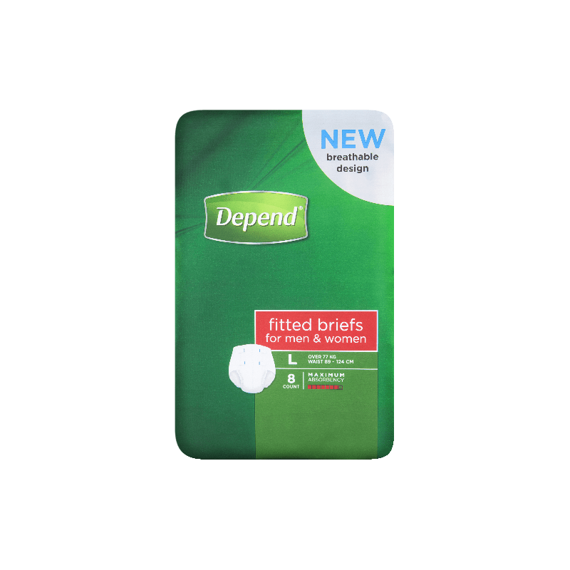 Depend Brief Fitted Large 8 pack - 9310088008463 are sold at Cincotta Discount Chemist. Buy online or shop in-store.