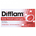 Difflam Lozenges Sugar Free Raspberry 16 pk