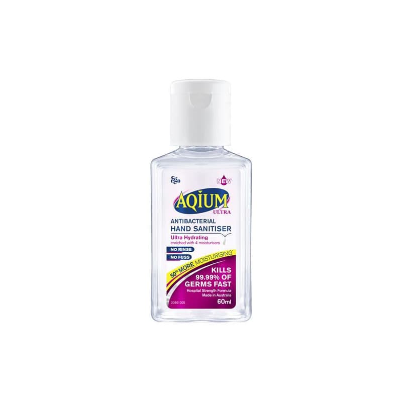 Ego Aqium Aqium Hand Sanitiser Ultra 60mL - 93549431 are sold at Cincotta Discount Chemist. Buy online or shop in-store.