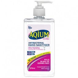 Ego Aqium Hand Sanitiser Ultra 375mL - 9314839013614 are sold at Cincotta Discount Chemist. Buy online or shop in-store.
