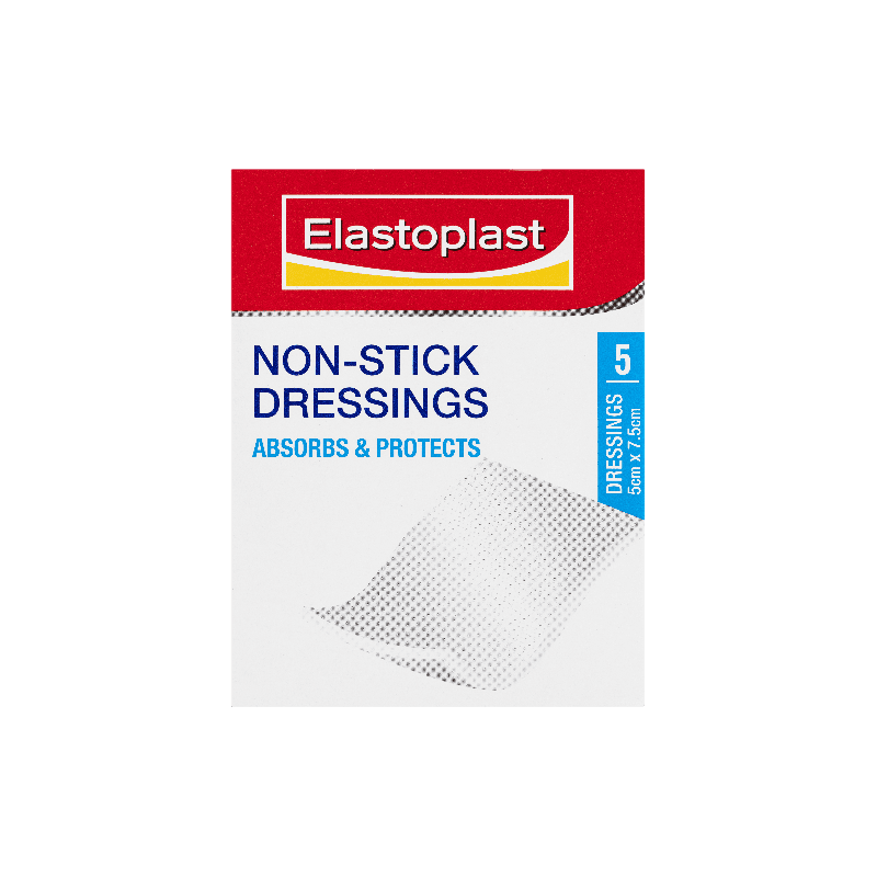 Elastoplast Non Stick Dressing 7.5cm  x 5cm - 9316928001496 are sold at Cincotta Discount Chemist. Buy online or shop in-store.