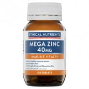 Ethical Nutrients Mega Zinc 40mg Tablets 120 - 9315771010242 are sold at Cincotta Discount Chemist. Buy online or shop in-store.