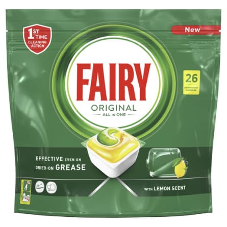 Fairy Original Dishwasher Tablets Lemon 26pk - 8001841958279 are sold at Cincotta Discount Chemist. Buy online or shop in-store.
