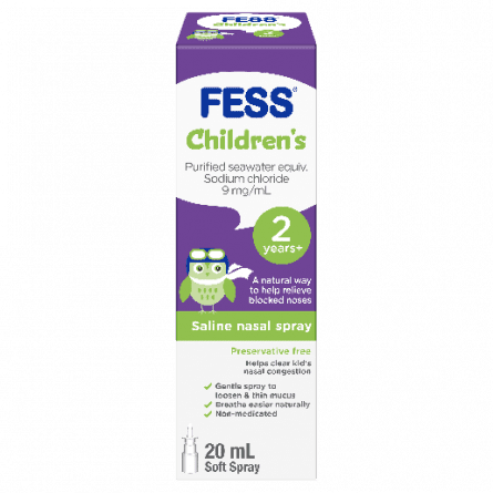 Fess Children's Saline Nasal Spray 20mL - 9317039000590 are sold at Cincotta Discount Chemist. Buy online or shop in-store.
