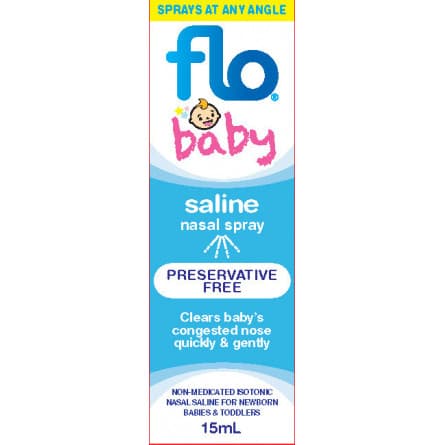 Flo Baby Saline Nasal Spray 15mL - 9333279040073 are sold at Cincotta Discount Chemist. Buy online or shop in-store.