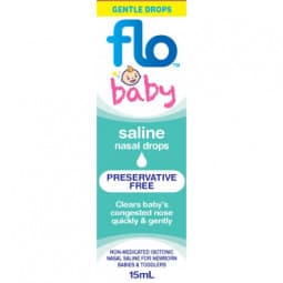 Flo Baby Saline Nasal Drops 15mL - 9333279040080 are sold at Cincotta Discount Chemist. Buy online or shop in-store.