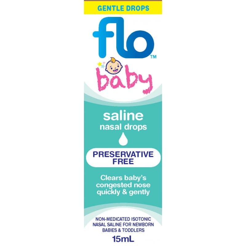 Flo Baby Saline Nasal Drops 15mL - 9333279040080 are sold at Cincotta Discount Chemist. Buy online or shop in-store.