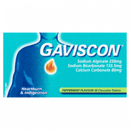 Gaviscon Tablets 48 Peppermint - 9300631384724 are sold at Cincotta Discount Chemist. Buy online or shop in-store.