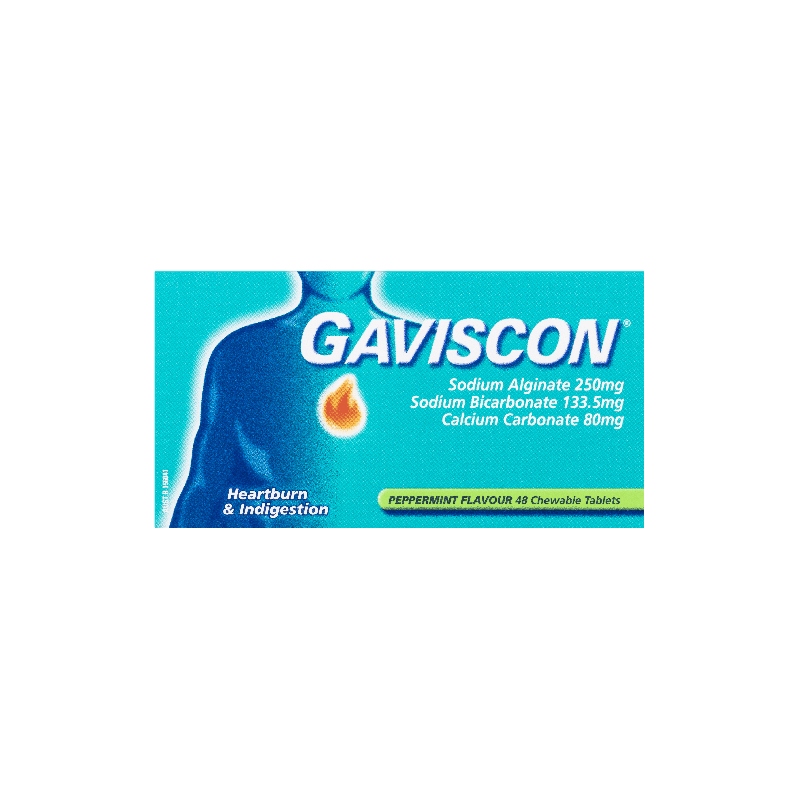 Gaviscon Tablets 48 Peppermint - 9300631384724 are sold at Cincotta Discount Chemist. Buy online or shop in-store.