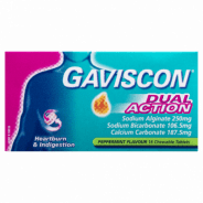 Gaviscon Dual Action Peppermint 16 Tablets - 9300701982881 are sold at Cincotta Discount Chemist. Buy online or shop in-store.