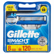 Gillette Razor Blades Mach3 Turbo 8 pk - 3014260274924 are sold at Cincotta Discount Chemist. Buy online or shop in-store.