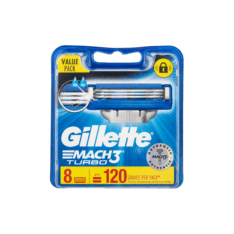 Gillette Razor Blades Mach3 Turbo 8 pk - 3014260274924 are sold at Cincotta Discount Chemist. Buy online or shop in-store.
