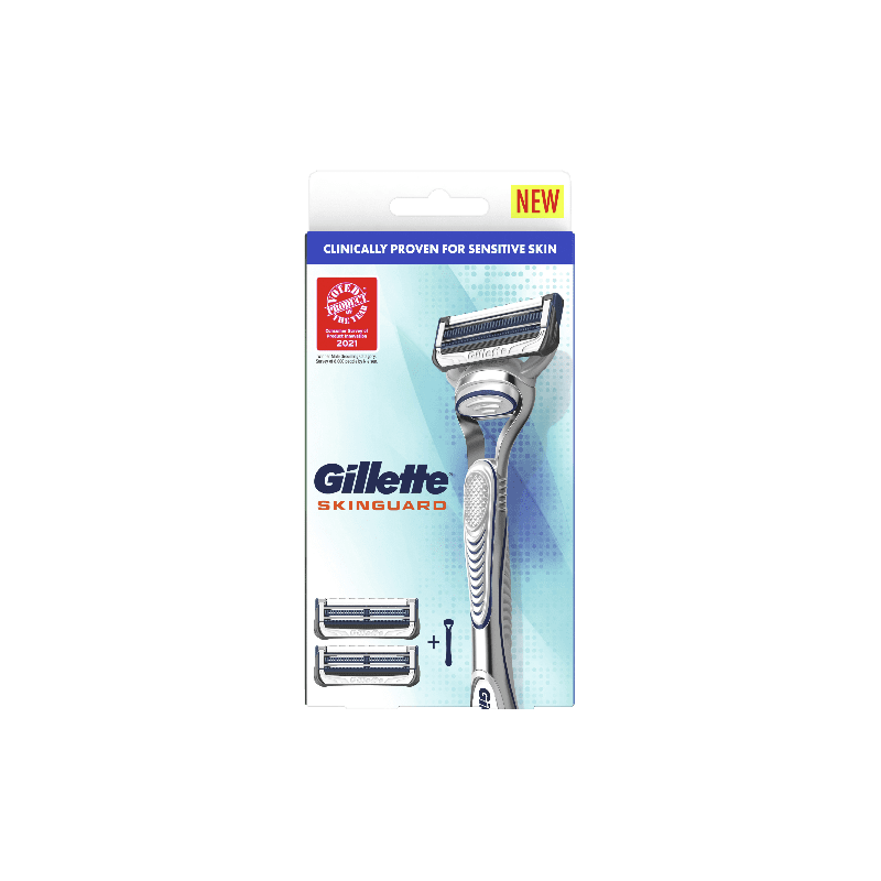 Gillette SkinGuard Manual Razor + 2 Blades - 4987176038210 are sold at Cincotta Discount Chemist. Buy online or shop in-store.