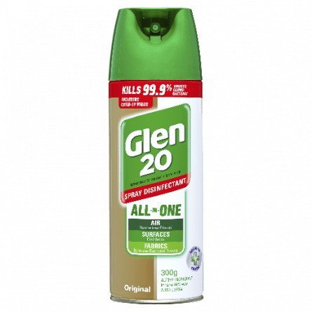 Glen 20 Disinfectant Original Spray 300g - 9310045950255 are sold at Cincotta Discount Chemist. Buy online or shop in-store.