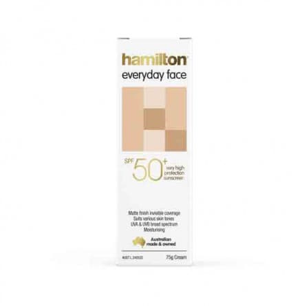 Hamilton Sun Every Day Face Cream SPF50+ 75g - 9313501072270 are sold at Cincotta Discount Chemist. Buy online or shop in-store.