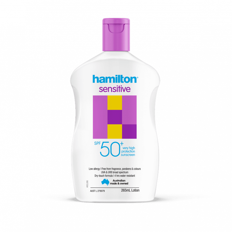 Hamilton Sun Sensitive Lotion SPF50+ 265mL - 9313501072225 are sold at Cincotta Discount Chemist. Buy online or shop in-store.