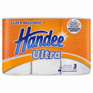 Handee Ultra Paper Towels 3 pack - 9310004181638 are sold at Cincotta Discount Chemist. Buy online or shop in-store.