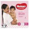 Huggies Jumbo UltraDry Nappies Crawler Girl 90 pack